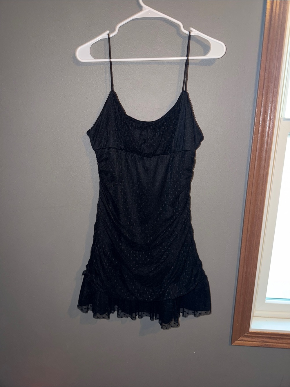 Altar'd State Black Spaghetti-Strap Mini Dress